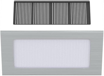 XLUX Solar Powered Lights for Deck Steps Stairs Fences Pathway Path, LED lamp, Outdoor Waterproof, White Light 6 Pack