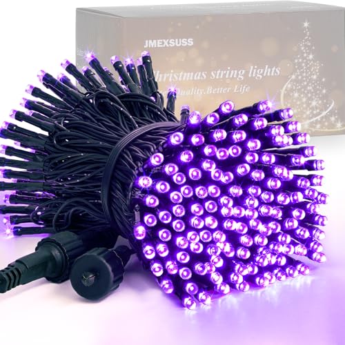 JMEXSUSS 200 LED 66ft Halloween Lights, Purple String Lights Plug in