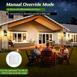BesLowe 2-Pack Motion Sensor Outdoor Wall Lights, Modern Porch Lights
