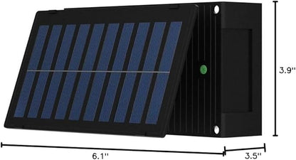 Sunvivo Solar Wall Lights Outdoor,Cordless,Waterproof IP65,Adjustable PV Panel,Up and Down Lamp Wall Sconce Deco Light for Exterior Wall Garage Fence Yard Patio Café Pub-2 Pack RGB(red,green,blue)