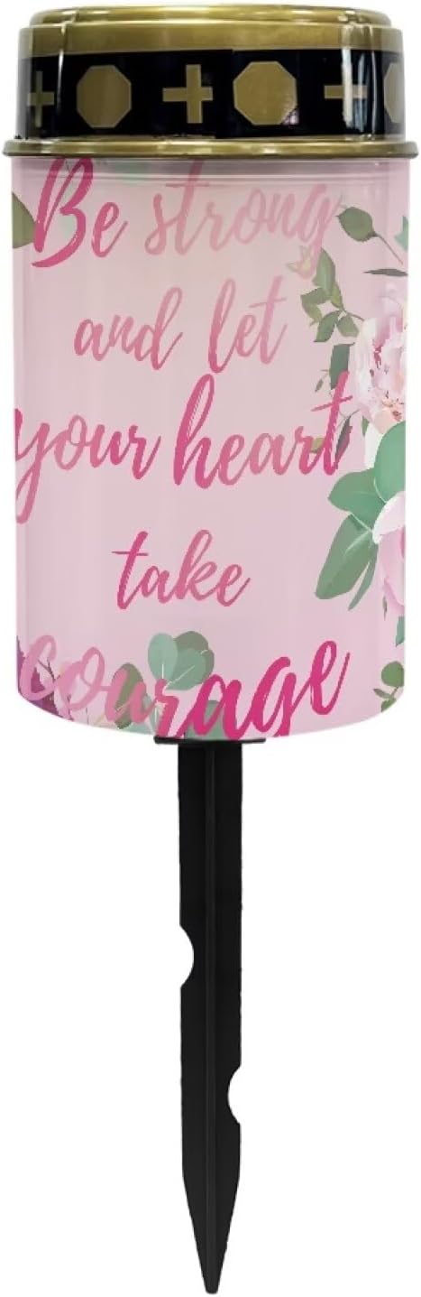 Letters Cemetery Solar Lights for Outside Waterproof Decorative Solar Powered Garden Stake Lights Garden Solar Light Gravesite Decor Decorate Lawn, Patio, Fence, Backyard