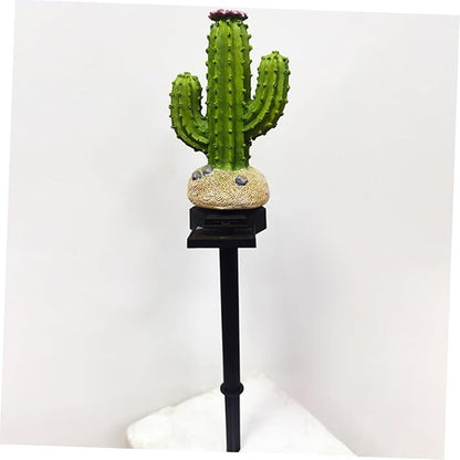 Solar Cactus Light Outdoor Decorative Lamp for Gardens Easy Installation for Pathways and Patios Emergency Use During Power Outages