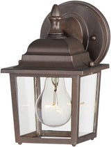 Maxim Cast-One Light Outdoor Wall Mount in Early American Style-5.5 Inches Wide by 8.5 inches high-Empire Bronze | Lumora
