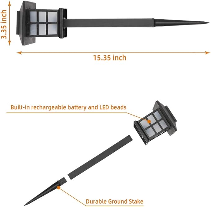 Solar Lights for Outside,8 Pack Flickering Flame LED Solar Outdoor Lights, Waterproof Solar Garden Lights Maintain 10 Hours of Lighting for Christmas, Garden, Landscape, Path, Yard, Patio