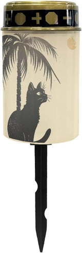 Black Cat Solar Garden Lights Solar Powered Garden Flameless Lights Easy to Install Grave - Outdoor Path Light | Lumora