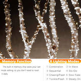 Joomer Solar Fairy Lights, 2-Pack Total 80FT 240LED String Lights, White