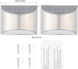 Restokki Solar Deck Lights, Solar Lights for Fence, Stainless Steel Solar Fence Security - Outdoor Path Light | Lumora