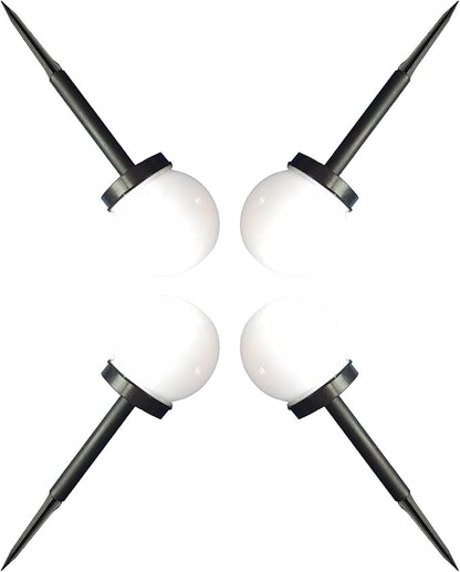 Gatuida 4pcs Solar Ball Bubble Shaped Path Lights Outdoor Solar Lawn Lamps Warm White Glow Weatherproof Landscape Lighting for Garden Yard