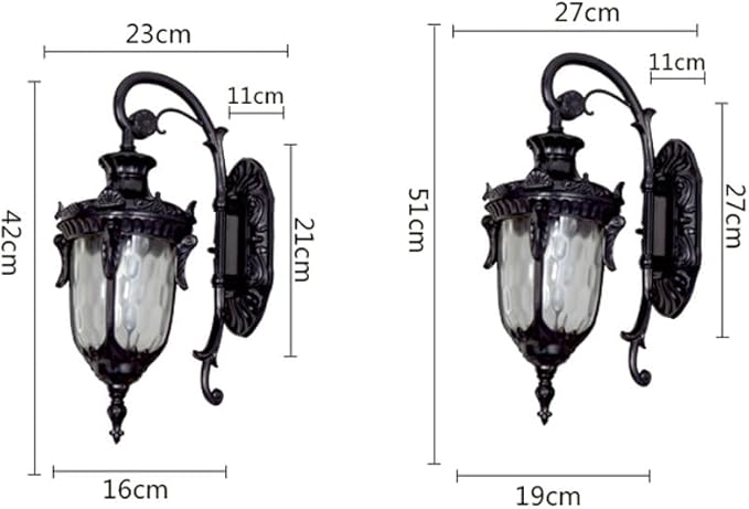 European Outdoor Wall Lamp, Light Ip54 Waterproof Garden, Retro Balcony Aisle Door Head s, Exterior Villa Sconces E26 Base