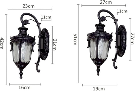 European Outdoor Wall Lamp, Light Ip54 Waterproof Garden, Retro Balcony Aisle Door Head s, Exterior Villa Sconces E26 Base