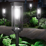 Solar Driveway Lights, 4 Pack, Cool White, Geometric Shade, IP65