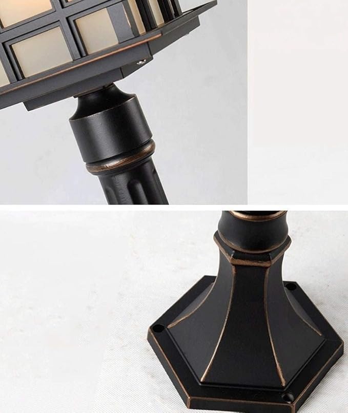 Lights Outdoor Classic Rustic Metal Outdoor Post Bollard Light IP54 Waterproof Outdoor Street Lawn Lamp Rainproof | Lumora