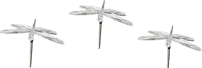 Starry Illuminate 3 PCS Solar Color Changing Style Garden Stake Light Pathway Stake Light (Dragonfly)