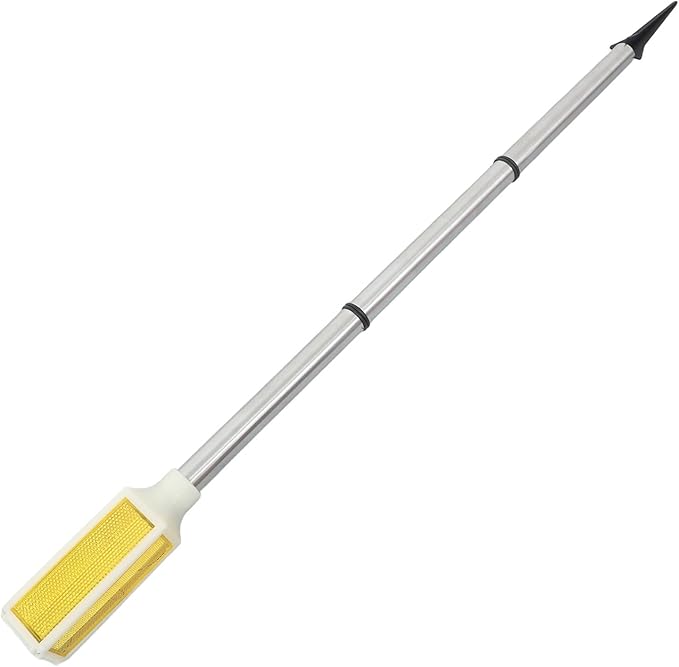 Veemoon Solar Lawn Stake Light Outdoor Garden Pathway Lamp Yellow LED Solar Yard Light for Patio Lawn with Warning Signal