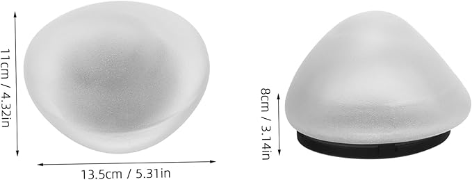 NUOBESTY Outdoor Solar Pebble-Shaped Garden Light Warm Light Decorative Solar Pathway Lamp for Garden Patio Lawn and Walkway Ambiance