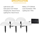 COHEALI Solar Hemisphere Lawn Ground Stake Light, White LED Garden Solar Pathway Lamp for Outdoor Landscape and | Lumora