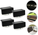 DOITOOL 4pcs Solar Pathway Lights Led Stair Lamps for Outdoor Garden Rechargeable High Conversion Rate Easy | Lumora