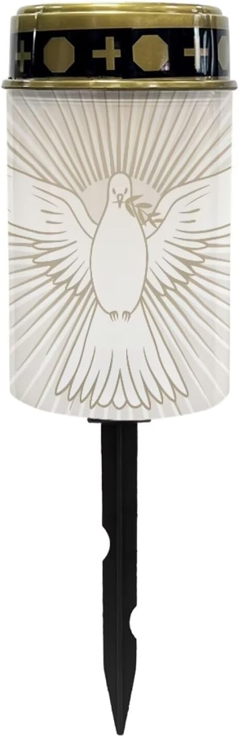 Peace Dove Solar Stake Lights Waterproof Guardian Solar Lights Driveway Markers Solar Walkway Lights Sympathy Remembrance Memorial Gift for Grave Ornaments Garden Decor
