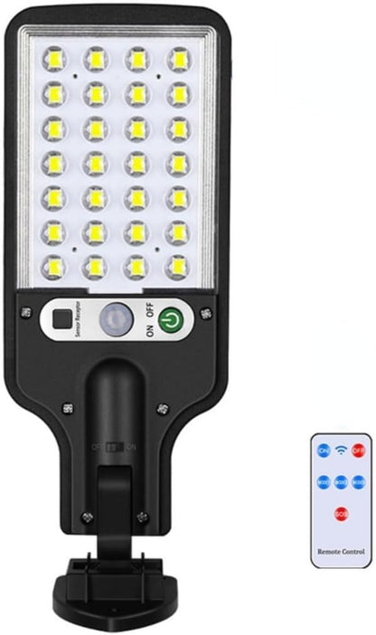 anso LED Solar Light Outdoor Garden PIR Motion Sensor 3 Modes Lamp Security Street Lamp Wall Yard (A,with Remote)
