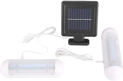 Solar Powered Shed Light Rechargeable Split with On Off Switch Indoor Solar Lights for Sheds Inside Solar Powered Lights for Garden, Greenhouse, Corridor