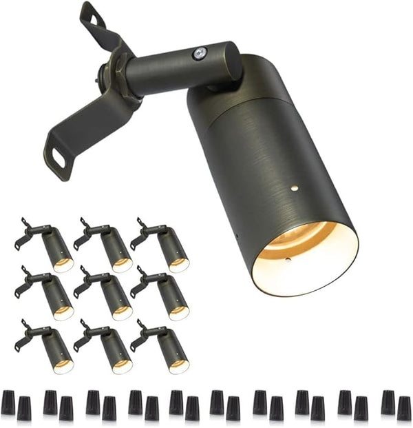 Gardenreet 12V Brass Spot Downlight, Outdoor Low Voltage LED Landscape Wall Mounted Lights for Tree Garden Yard | Lumora