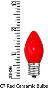 GOOTHY 25 Pack C7 Red Christmas Light Bulbs, C7 Incandescent Christmas Replacement Light Bulbs for Outdoor Indoor | Lumora