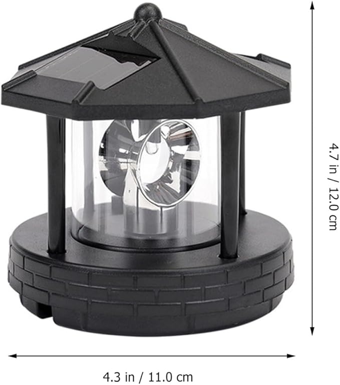 Creative Rotating LED Solar Walkway Lights Outdoor Garden Path Lighting Solar Powered Plastic Landscape Decorative Lamp
