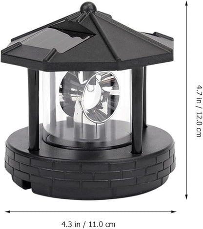Creative Rotating LED Solar Walkway Lights Outdoor Garden Path Lighting Solar Powered Plastic Landscape Decorative Lamp