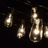 Hometown Evolution, Inc. Vintage Edison Outdoor String Lights (ST40 Clear - Black Wire, 100 ft) | Lumora