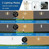 Motion Sensor Outdoor Wall Light White Dusk to Dawn Exterior Porch Lantern