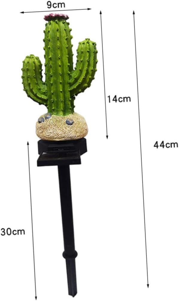 Solar Cactus Light Outdoor Decorative Lamp for Gardens Easy Installation for Pathways and Patios Emergency Use During Power Outages