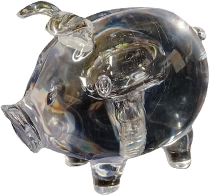 Starry Illuminate 2 PCS Solar Color Changing Pig Style Garden Stake Light, Clear