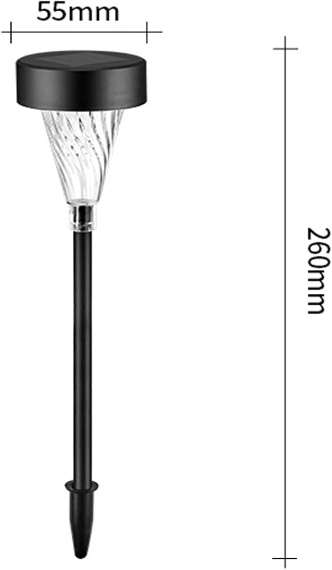 Lxcom Lighting Solar Pathway Lights Outdoor Solar Garden Lights Outdoor Solar Lawn Lights Solar Path Lights Waterproof for Lawn Garden Yard Patio Walkway, 4 Pack(White)