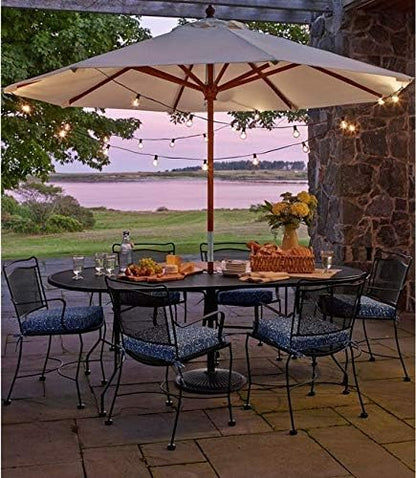 Outdoor String Lights 48ft with LED Filament Bulbs 23+2(Spare) Dimmable Shatterproof Waterproof, for Indoor/Outdoor Decoration and Lighting, Edison Vintage Style Warm 2200K