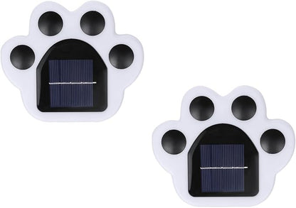 Alipis 2pcs Solar Lawn Lights White LED Yard Ground Lights Outdoor Solar Pathway Lighting Landscape In-ground Stakes for Garden Patio Decor