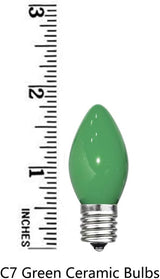 GOOTHY 25 Pack C7 Green Christmas Light Bulbs, C7 Incandescent Christmas Replacement Light Bulbs for Outdoor String | Lumora