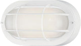 Westinghouse 6113600 Traditional One-Light Dimmable LED Outdoor Wall Light, Textured White Finish, White Glass | Lumora