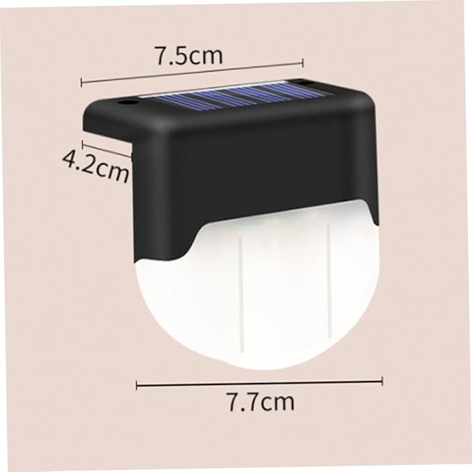 Housoutil 1pc Solar Stair Lamp Outdoor Led Handrail Light for Fences Warm Lighting Easy Installation Energy | Lumora