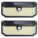 Brightever Solar Outdoor Lights, 4000LM 388 LEDs Motion Sensor Solar Powered Outdoor Light, IP65 Waterproof Exterior Flood Security Lights with 270° Wide Angle & 3 Modes for Patio Garage, 2-Pack
