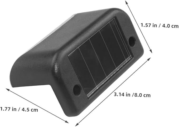 12pcs Solar Powered Waterproof LED Step Lights for Outdoor Stair Railing, Warm White Solar Deck Fence Lights for | Lumora