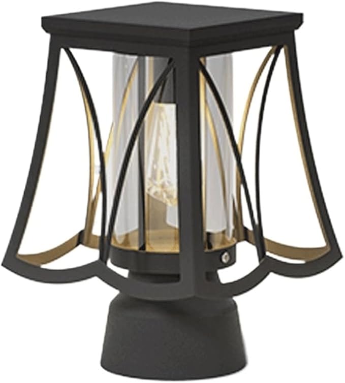 Outdoor Solar Post Light with Wired Option, Square Pillar Light for Fence and Gate, Exterior Post Lamp and Column | Lumora