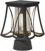 Outdoor Solar Post Light with Wired Option, Square Pillar Light for Fence and Gate, Exterior Post Lamp and Column | Lumora