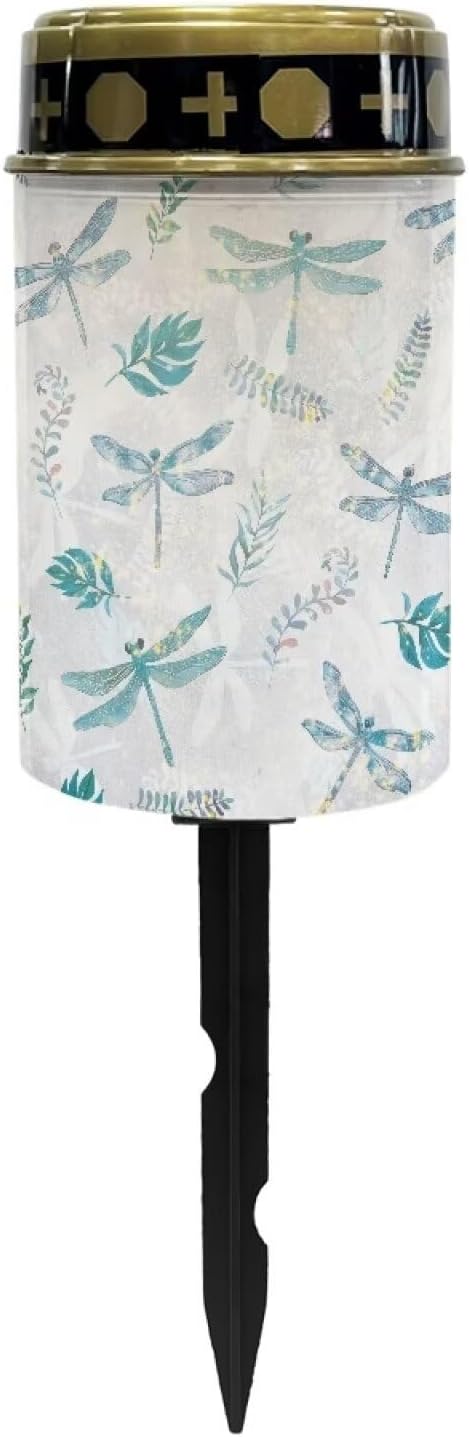 Dragonfly Cemetery Solar Lights Solar Lights Outdoor Garden Waterproof Solar Outdoor Lights Decorative Landscape Path Lights Solar LED for Path, Yard