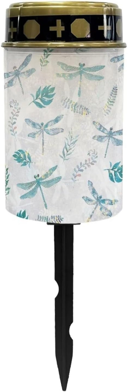 Dragonfly Cemetery Solar Lights Solar Lights Outdoor Garden Waterproof Solar Outdoor Lights Decorative Landscape Path Lights Solar LED for Path, Yard