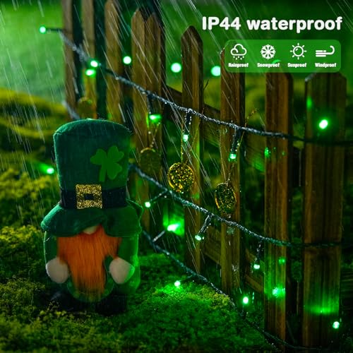 JMEXSUSS 200 LED Halloween Lights Outdoor, 66ft Green String Lights Plug in