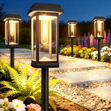 Solar Pathway Lights Outdoor, 8 Pack Upgraded Solar Garden Lights Solar Powered, Solar Lights Outdoor Waterproof IP65, 15 Hours Outdoor Solar Lights for Yard Patio Landscape Walkway Driveway Decor