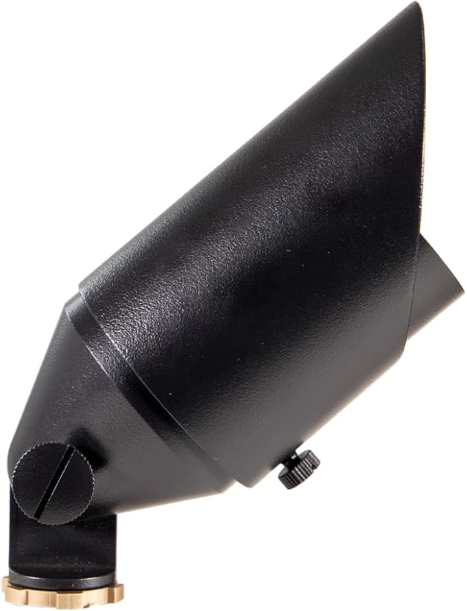 VOLT Top Dog Scotty 12V Cast Brass Outdoor Spotlight (Black) for Low Voltage Landscape Lighting of Yard, Lawn | Lumora