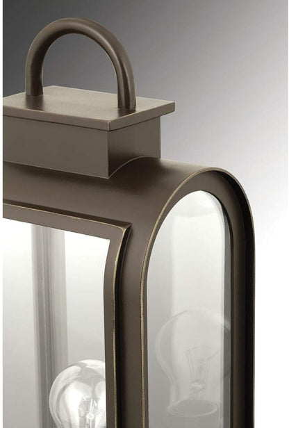 Progress Lighting 1-Light Small Wall Lantern, Refuge Collection, Outdoor, P6030-108, Oil Rubbed Bronze