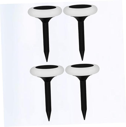 Vaguelly 4pcs RGB Solar Ground Plug Light Outdoor Garden Lights Solar Pathway Lamp for Driveway Landscape Patio