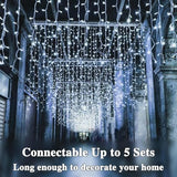 KAQ 500LED 180Ft String Lights, Christmas Lights Indoor Outdoor